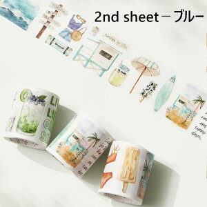 The Washi Tape Shop }XLOe[vSummer Paradisei^j r[` hN ACX t[c}Xe V[ CO 蒠 R[W fR[V |a^CviPETe[v͂܂j