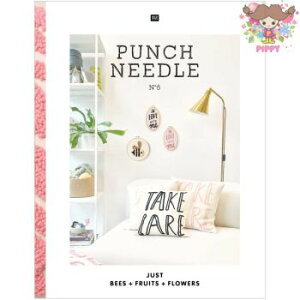 �j�[�h���p���`�̃f�U�C���{ BOOK PUNCH NEEDLE No.6 Just Bees + Fruits + Flowers�i���{�ꖳ���E�h�C�c��E�p��j�^���t���y���[���։z �t���[�X�e�b�`���O�j�[�h�� �����|�C���g �h�J ���b�y�� �C��