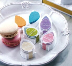 ☆スタンプ台・インク バーサマジック デュードロップ ☆【メール便発送可】普通紙 水性インク 顔料系インク ツキネコ