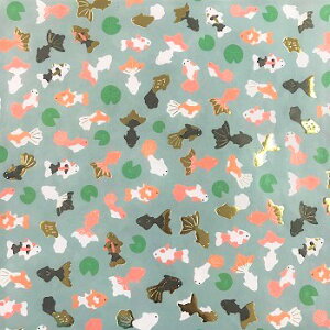 �����y�[�p�[�p�b�` �f�U�C���y�[�p�[ ���C���X�g���� �R�C �� �S�[���h���iJ.J:KOI FISH AND LOTUS FSC MIX�j�f�R�p�b�` ������� �� ������ �f�R�ɂ������߁y���[���֔����z�y���p���p�\��