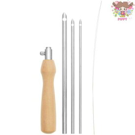 簡単に刺繍ができる♪☆木製パンチニードル☆(Wooden punch needle)【メール便OK！】フリーステッチングニードル ワンポイント刺繍やワッペンづくりに♪ RICODESIGN