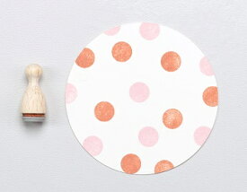 Perlenfischer可愛いコーン型スタンプ（S）☆ドット 丸 10mm（DOT 10MM）☆木製 コーン型 プレゼント クラフト 雑貨 保育園 幼稚園 先生【メール便発送可】