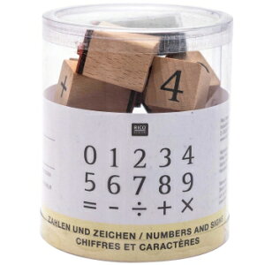 RICO DESIGN �X�^���v15����Z�b�g�������ƋL�� �i���o�[ �iSTAMP SET NUMBERS AND SIGNS�j���ؐ� �v���[���g �N���t�g �G�� �ۈ牀�E�c�t���E�搶�y��z�ւ̂ݔ����z