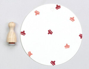 Perlenfischer可愛いコーン型スタンプ(S)☆セーラーキャップ ベレー帽 帽子(MATROSENMUTZE)☆木製 コーン型 プレゼント クラフト 雑貨 保育園 幼稚園 先生【メール便発送可】