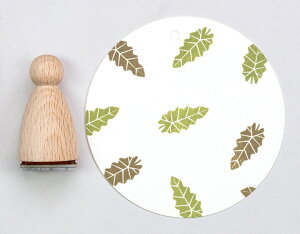 【在庫限り】Perlenfischer可愛いコーン型スタンプ(L)☆アマゾニカの葉(AMAZONICA BLATT)☆木製 コーン型 プレゼント クラフト 雑貨 保育園 幼稚園 先生【メール便発送可】