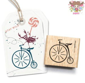 【在庫限り】cats on appletrees スタンプ☆Penny Farthing☆ペニー・ファーシング 自転車 イギリス【メール便発送可】木製 プレゼント クラフト 雑貨 保育園 幼稚園 先生