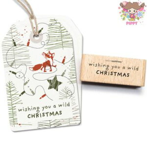 cats on appletrees スタンプ☆Wild Christmas☆文字 英字 クリスマス【メール便発送可】木製 プレゼント クラフト 雑貨 保育園 幼稚園 先生