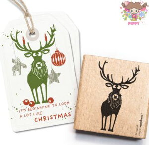 cats on appletrees スタンプ☆Deer Isengard☆鹿 しか シカ トナカイ クリスマス【メール便発送可】木製 プレゼント クラフト 雑貨 保育園 幼稚園 先生