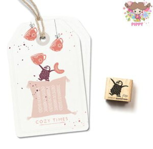 cats on appletrees ミニスタンプ☆Penguin Eltje☆ペンギン バンザイ 動物木製 プレゼント クラフト 雑貨 保育園 幼稚園 先生【メール便発送可】