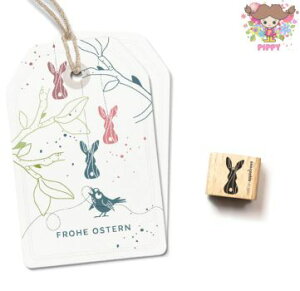 【在庫限り】cats on appletrees ミニスタンプ☆Wooden Pendant Rabbit☆ウサギ うさぎ バニー 木製 ペンダント イースター木製 プレゼント クラフト 雑貨 保育園 幼稚園 先生【メール便発送可】