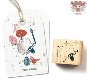 cats on appletrees スタンプ☆Sheep Gislind☆ひつじ 中 ヒツジ 羊 動物【メール便発送可】木製 プレゼント クラフト 雑貨 保育園 幼稚園 先生