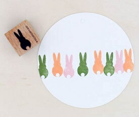 Perlenfischer スタンプ☆うさぎ ラビット 干支 十二支 動物☆木製 プレゼント クラフト 雑貨 保育園 幼稚園 先生【メール便発送可】