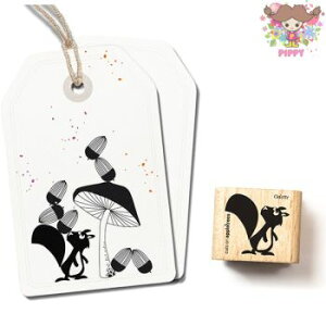cats on appletrees スタンプ☆Odette the Squirrel☆りす リス 振り向き 飛ぶ 動物木製 プレゼント クラフト 雑貨 保育園 幼稚園 先生【メール便発送可】