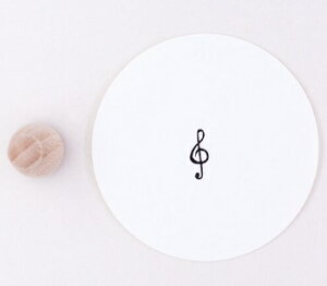 Perlenfischer可愛いコーン型スタンプ(M)☆ト音記号 音符 楽譜☆木製 コーン型 プレゼント クラフト 雑貨 保育園・幼稚園・先生【メール便発送可】