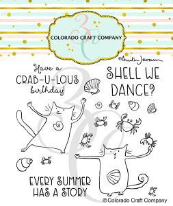 Colorado Craft Company �V���R���X�^���v��AJ848 Anita Jeram~Summer Story 4 X 4 Clear Stamps���A�j�^�W�F���[�� �N���A�X�^���v �l�R �� �^�R �p���y���[���֔����z