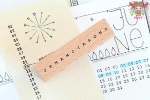 EMADAM o[X^vCalendar, Months initials }X[ 蒠 L W[i J_[