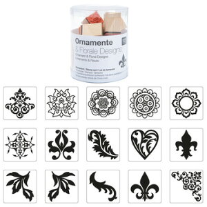 RICO RESIGN X^v15ZbgI[ig t[fUC  ́iSTAMP SET ORNAMENT/FLORAL DESGjؐ v[g Ntg G݁yzւ̂ݔz