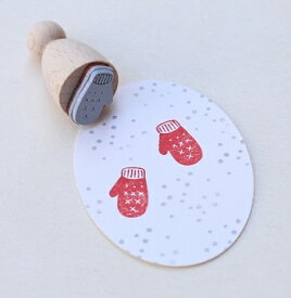 Perlenfischer可愛いコーン型スタンプ（M）☆手袋 ミトン 冬☆木製 コーン型 プレゼント クラフト 雑貨 保育園・幼稚園・先生【メール便発送可】