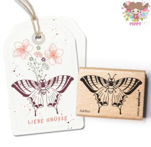 cats on appletrees スタンプ☆Butterfly Adeline☆バタフライ 蝶 チョウ ちょう アゲハ蝶 虫 昆虫【メール便発送可】木製 プレゼント クラフト 雑貨 保育園 幼稚園 先生