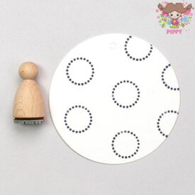Perlenfischer可愛いコーン型スタンプ（M）☆ドットサークル 点（PÜNKTCHENKREIS）☆木製 コーン型 プレゼント クラフト 雑貨 保育園 幼稚園 先生【メール便発送可】