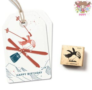 【在庫限り】cats on appletrees スタンプ☆Puffin Katla☆パフィン ニシツノメドリ 鳥 動物【メール便発送可】木製 プレゼント クラフト 雑貨 保育園 幼稚園 先生