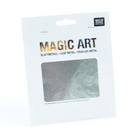 MAGIC ART Silver シートタイプ　シルバー（6枚入り）デコパージュ・カルトナージュの装飾に！　銀箔風　クラフトにおすすめ【メール便OK】