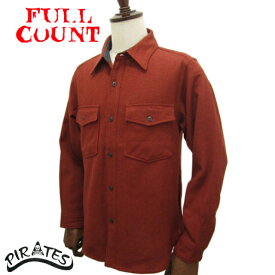 商品着用画像あり FULLCOUNT フルカウント デッドストック生地のために数に限りあり プレーン ウール CPOシャツ(ジャケット) 4059