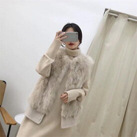 ファー ベスト レディース フェイクファーベスト ふわふわ ノースリーブ アウター 体型カバー ジャケット 無地 おしゃれ トップス ゆったり 大人気 シンプル カジュアル 冬服 防寒 暖かい 送料無料