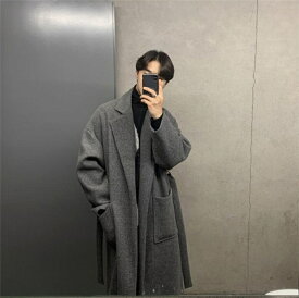 チェスターコート メンズ ビジネス ロングコート ダブル アウター 服 カジュアル おしゃれ 通勤 紳士服 暖かい 秋冬 ジャケット スリム ストレッチ オフィス おすすめ