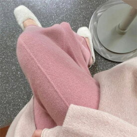 ニットワイドパンツ レディース 秋冬 ニットパンツ ロングパンツ ボトムス ガウチョパンツ 可愛い 上品 大人カジュアル きれいめ お洒落 無地 お出かけ 通勤 20代 30代 40代 OL ママ 母
