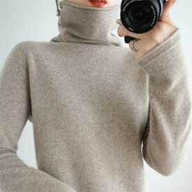 ウール ニット レディース ハイネック ウール ニット 柔らかニットプルオーバー トップス 洗える カシミア 無地 ゆったり きれいめ オフィス 通勤 大人気 暖かい 冬服 送料無料