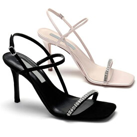 サンダル レディース アンクル ストラップ サンダル ハイヒール 靴 歩きやすい サンダル カジュアル きれいめ おしゃれ 夏靴 エレガント 女性らしさ 通勤用 仕事 ブラック