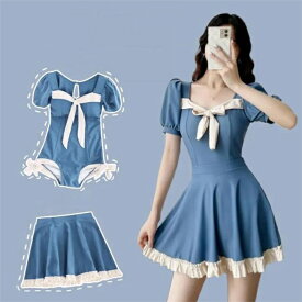 ワンピース水着 レディース オールインワン 水着 体型カバー ビキニ ママ水着 ミセス セクシー フレア 大きいサイズ 胸元 お腹 お尻 太もも カバーアップ 女性 オトナ 女子 20代 30代 40代