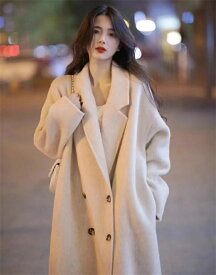 チェスターコート レディース ロング アウター 秋冬 長袖 ジャケット ゆったりトレンチコート 上品 オフィス 通勤 カジュアル おしゃれ きれいめ 無地 暖かい 大人気 シンプル 体型カバー