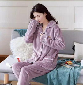 ルームウェア レディース 上下セット もこもこ パジャマ 長袖 ボア ナイトウェア 部屋着 可愛い ふわふわ 女性 冬 肌触り パジャマ 裏起毛 前開きあったか パジャマ 暖かい 大人気 プレゼント 2点セット