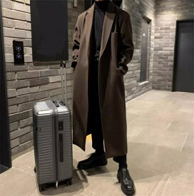 メンズ チェスターコート ビジネス ロングコート ダブル アウター 服 カジュアル おしゃれ 通勤 紳士服 暖かい 厚手 秋冬 ジャケット スリム ストレッチ オフィス 細身 二次会