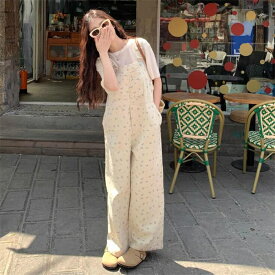 サロペット パンツ オーバーオール ボトムス レディース オールインワン ワイド サロペット ストレッチ ゆったり 体型カバー 可愛い 綺麗め カジュアル 夏新作 大人可愛い オシャレ送料無料！