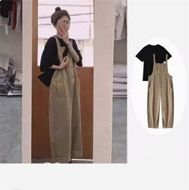 サロペット パンツ オーバーオール ボトムス レディース オールインワン ワイド サロペット ストレッチ ゆったり 体型カバー 可愛い 綺麗め カジュアル 夏新作 大人可愛い オシャレ送料無料！