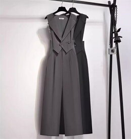 オールインワン パンツ レディース サロペット ロング ワイド パンツ 夏 ゆったり きれいめ ノースリーブ ワンピース シンプル おしゃれ 人気 旅行 水遊び 海 旅行 カジュアル リゾート