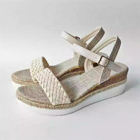 ウェッジソール サンダル 美脚 厚底 ストラップ ベルトサンダル レディース 靴 歩きやすい 通勤用 仕事 おしゃれ 人気 ファッション 送料無料 無地 疲れない