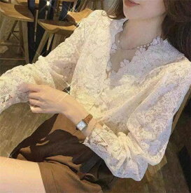 レース ブラウス レディースファッション 長袖 トップス インナーウェア おしゃれ 無地 シャツ 透け感 結婚式 二次会 オフィス 入学式 卒業式 カジュアル 花柄 秋冬服 流行 トレンド 通勤 入学式 フォーマル