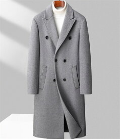 メンズ チェスターコート ビジネス ロングコート ダブル アウター 服 カジュアル おしゃれ 通勤 紳士服 厚手 暖かい 秋冬 ジャケット スリム ストレッチ オフィス 細身 二次会