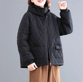 シニア 中綿 コート レディース 暖かい ジャケット 厚手 ショートコート 体型カバー おばあちゃん アウター ゆったり 大人気 冬服 無地 婦人服 女性 ミセス 祖母 お年寄り 老人 高齢者 防寒服 50代 60代 70代 80代