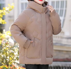シニア 中綿 コート レディース 暖かい ジャケット 厚手 ショートコート 体型カバー おばあちゃん アウター ゆったり 大人気 冬服 無地 婦人服 女性 ミセス 祖母 お年寄り 老人 高齢者 防寒服 50代 60代 70代 80代