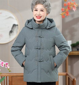 シニア 中綿 コート レディース 暖かい ジャケット 厚手 ショートコート 体型カバー おばあちゃん アウター ゆったり 大人気 冬服 無地 婦人服 女性 ミセス 祖母 お年寄り 老人 高齢者 防寒服 50代 60代 70代 80代