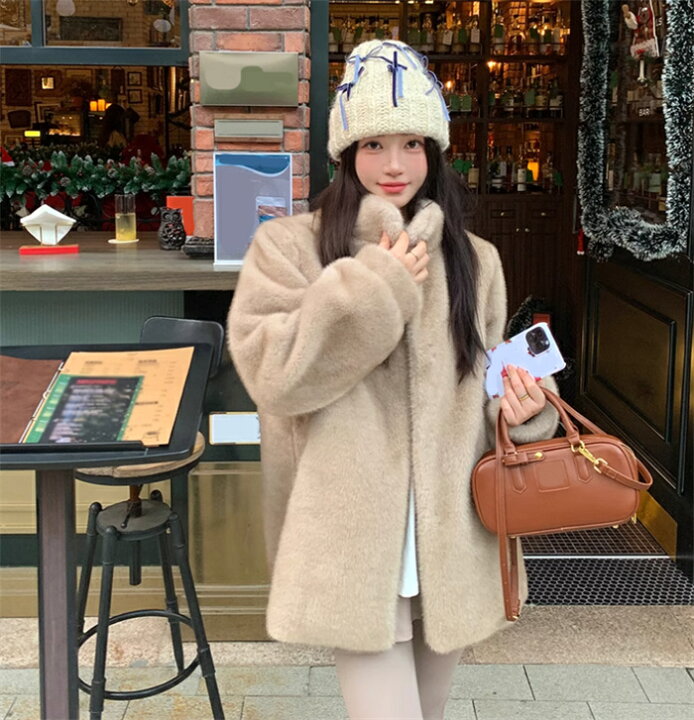 楽天市場】ファーコート レディース 毛皮コート フェイクファー 