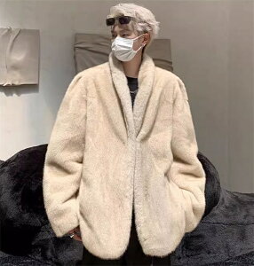 ファーコート メンズ 毛皮 アウター 厚手 ファー ジャケット おしゃれ フェイクファー コート カジュアル 暖かい 厚手 冬物 長袖 ジャケット ストリート系 おすすめ ゆったり ビジネス 通勤
