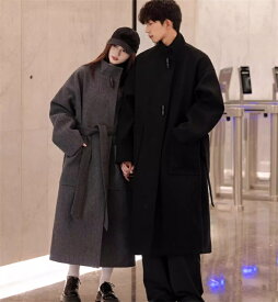 チェスターコート ペアルック ロング 長袖 ジャケット男女兼用 防寒 ロングコート おしゃれ レディース メンズ おしゃれ アウター カップル トレンチコート ゆったり 上品 きれいめ お誕生日 結婚式 記念日 お揃い プレゼント