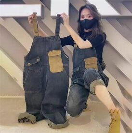 サロペット パンツ オーバーオール ボトムス レディース オールインワン ワイド サロペット ストレッチ パンツゆったり 体型カバー 可愛い 綺麗め カジュアル 夏新作 大人可愛い オシャレ送料無料！