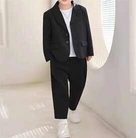 子供スーツ 男の子 スーツ 2点セット 子供 フォーマル ジャケット+ズボン セット 通年 ピアノ発表会 キッズ 紳士服 子供服フォーマルスーツ 入学式 入園式 卒業式 七五三
